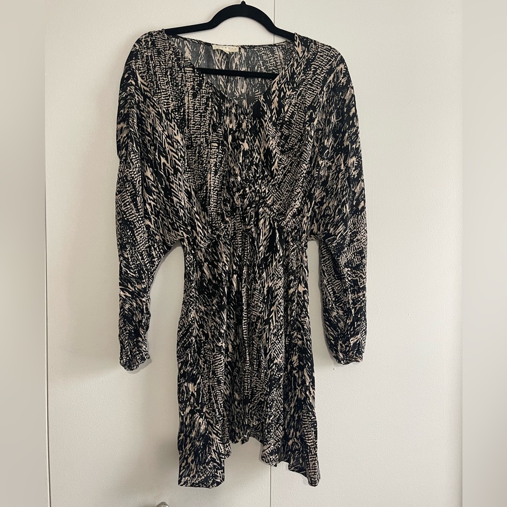 Printed dress with pockets